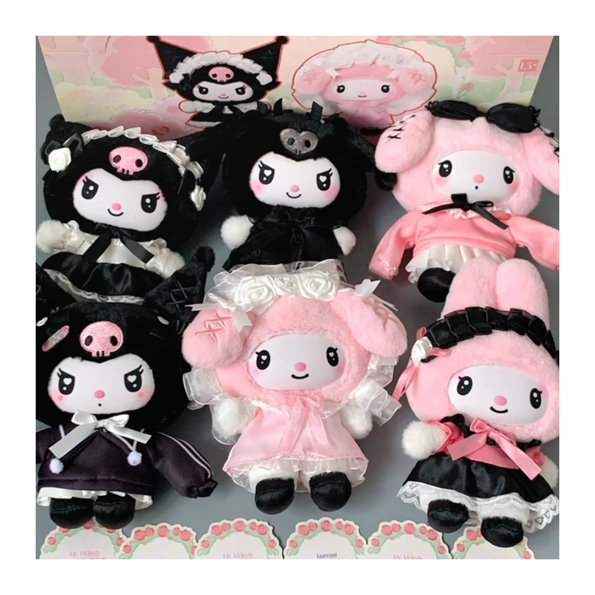 Toptoy Sanrio Family Angel Garden Series Vinyl Blind Box Kuromi und My Melody Figuren in Mehrfarbig - Bild 1