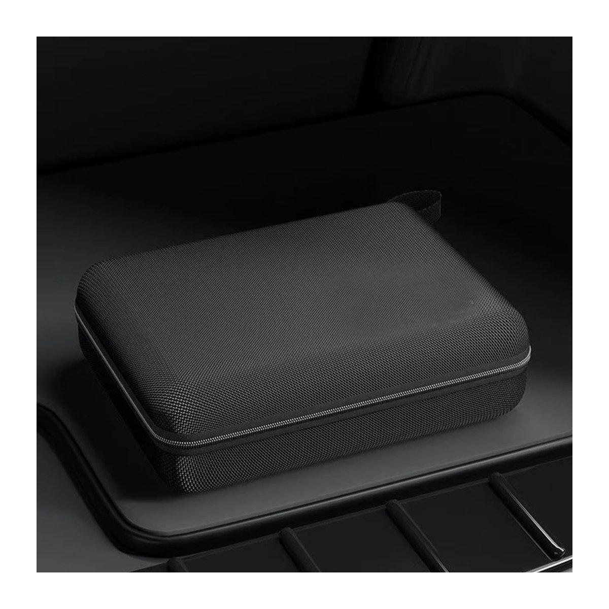 Tragbare EVA-Aufbewahrungstasche mit Reißverschluss in Schwarz als multifunktionaler Organizer für Outdoor-Werkzeuge und Zubehör - Bild 4