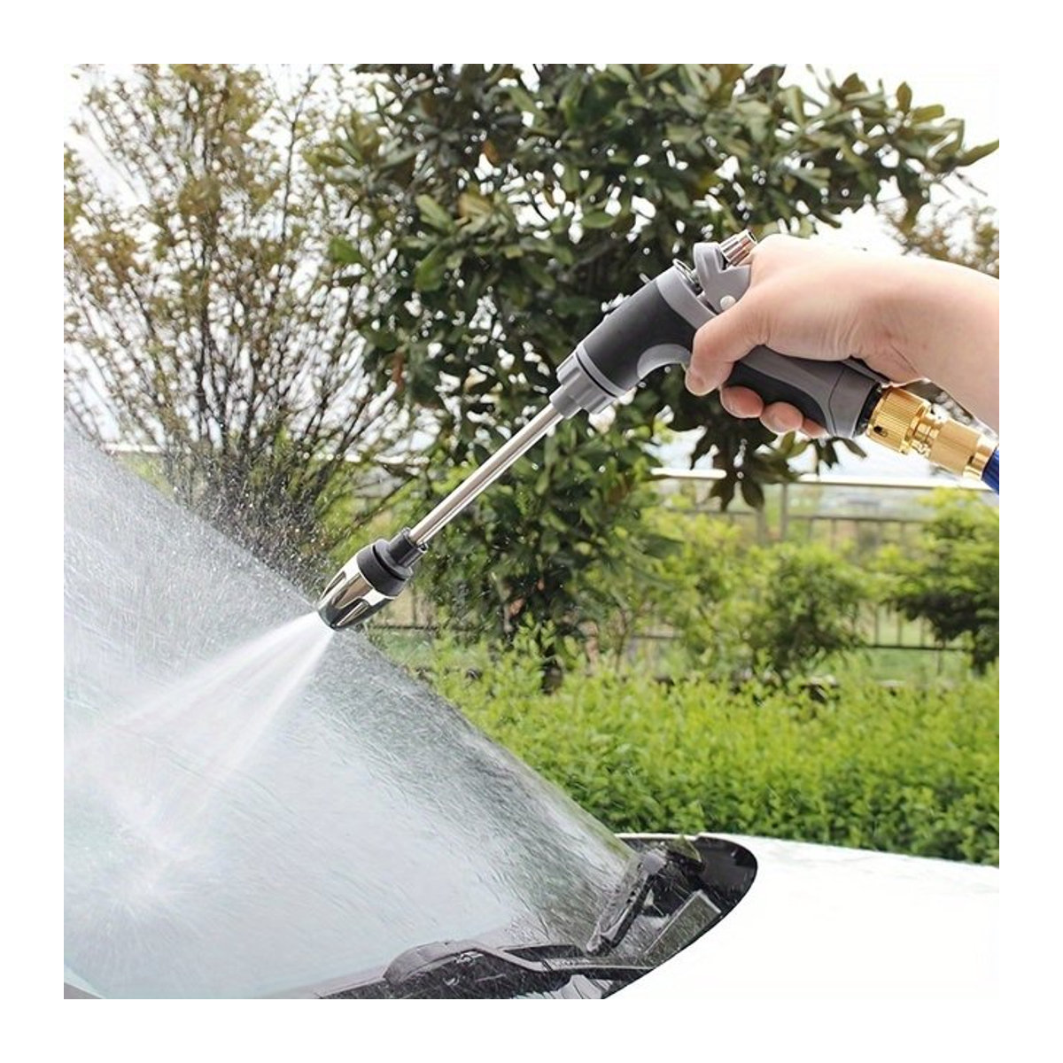 Tragbare Hochdruck Wasserpistole mit Schaumdüse für die Autoreinigung und Gartenbewässerung - Bild 1