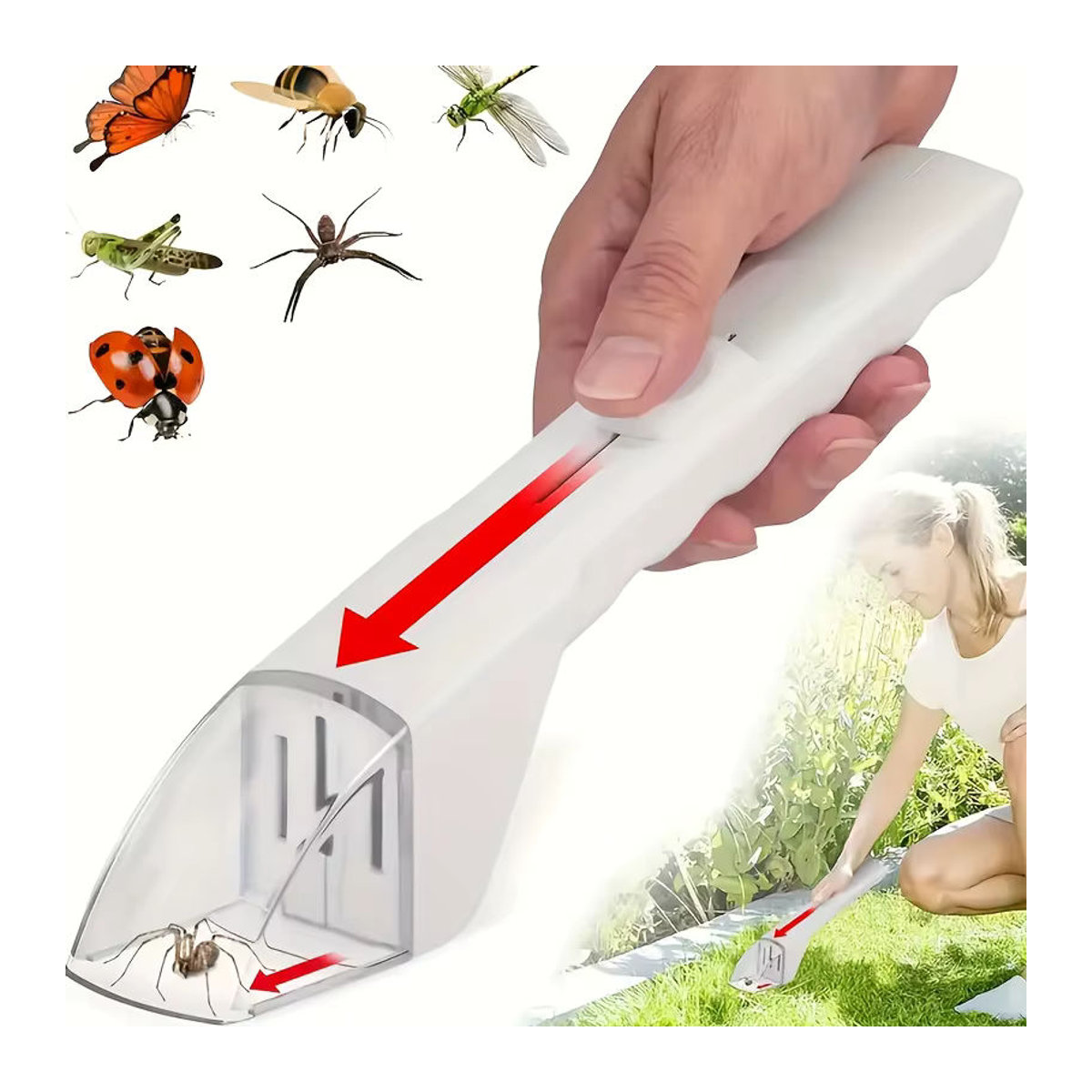 Tragbare Insektenfalle aus langlebigem Kunststoff mit Entriegelungsvorrichtung für Haus und Garten - Bild 3