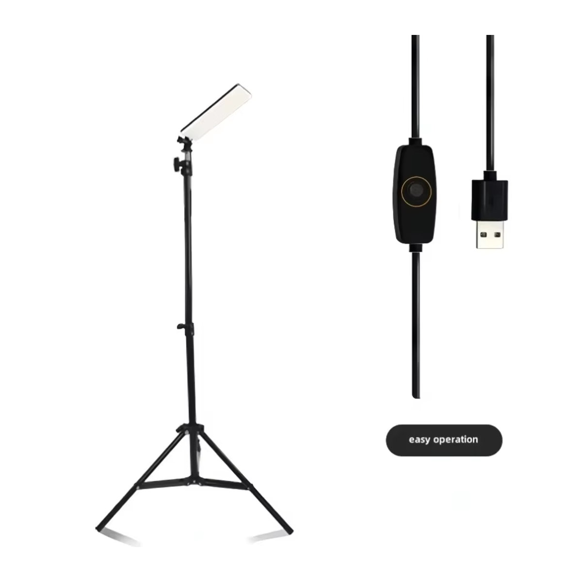 Tragbare LED Outdoor Camping Lampe mit USB-Anschluss und Teleskop-Stativ als faltbarer Scheinwerfer für Picknick und Freizeitanwendungen - Bild 4
