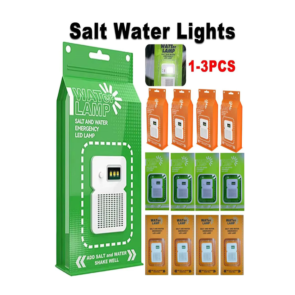 Tragbare LED Salzwasser-Notlampe wasserdicht und energiesparend für Camping, Angeln und Reisen - Bild 7