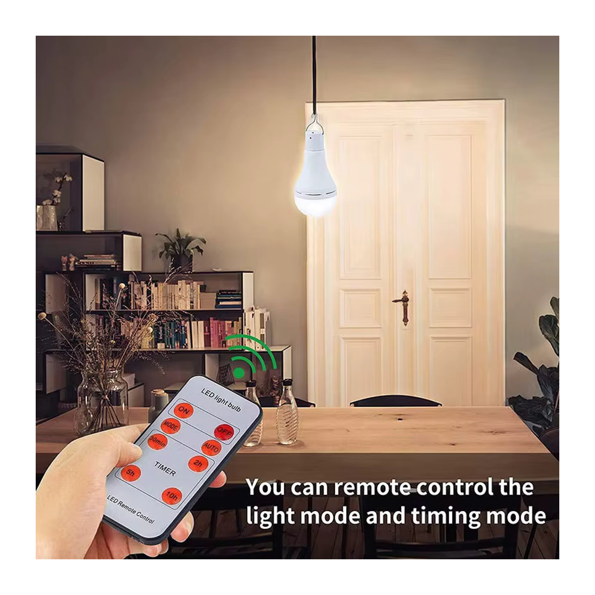 Tragbare Solar-LED-Lampe in Weiß mit USB-Aufladung und wasserdichtem Design für Garten, Terrasse und Outdoor-Aktivitäten - Bild 4