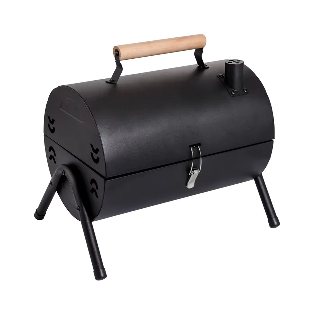 Tragbarer Holzkohlegrill aus Metall für Camping, Picknick und Garten in Schwarz oder Weiß - Bild 7