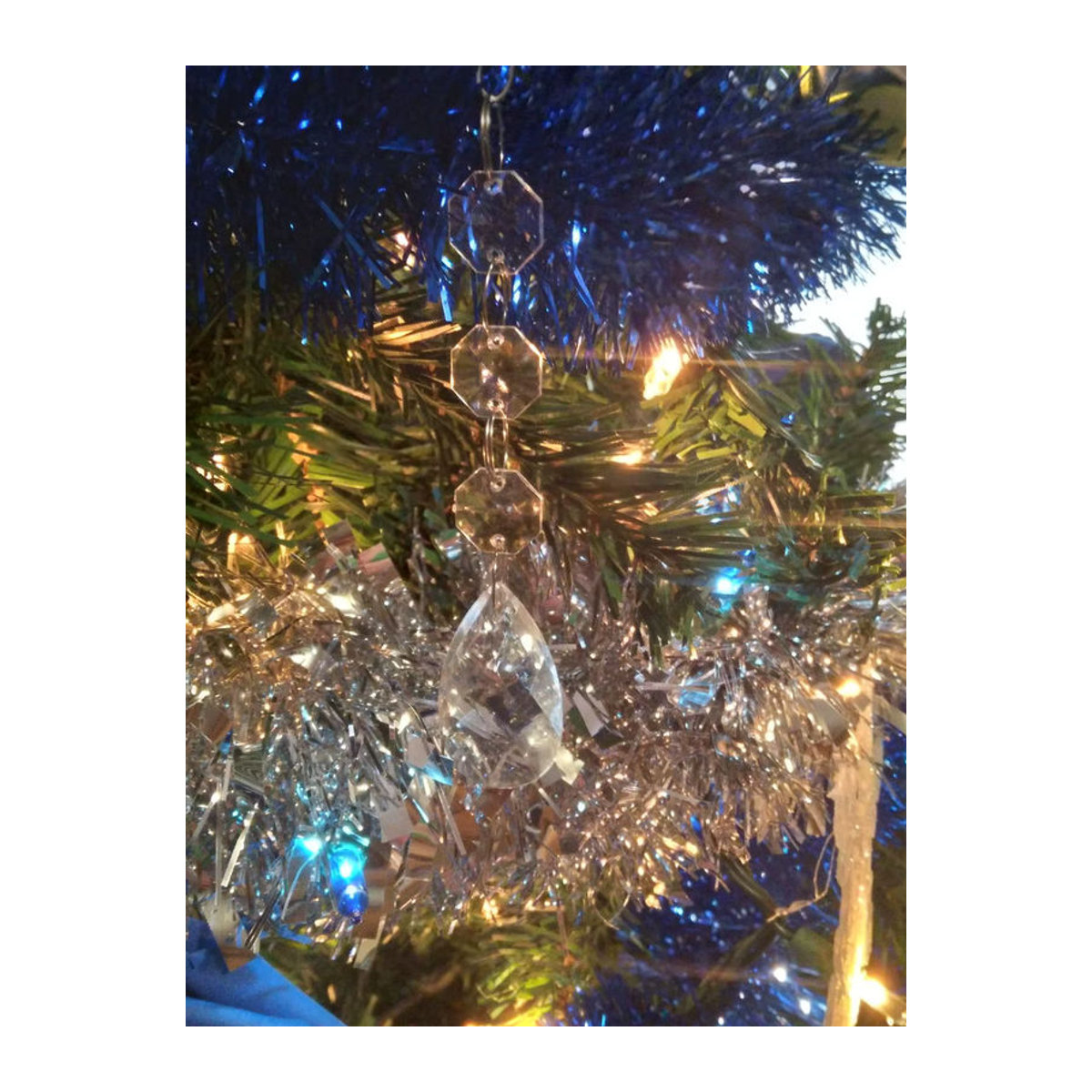 Transparente Acryl-Kristall-Hängeornamente für Weihnachtsbaum, Hochzeit und Party, geometrische Dekoration aus Kunststoff - Bild 2