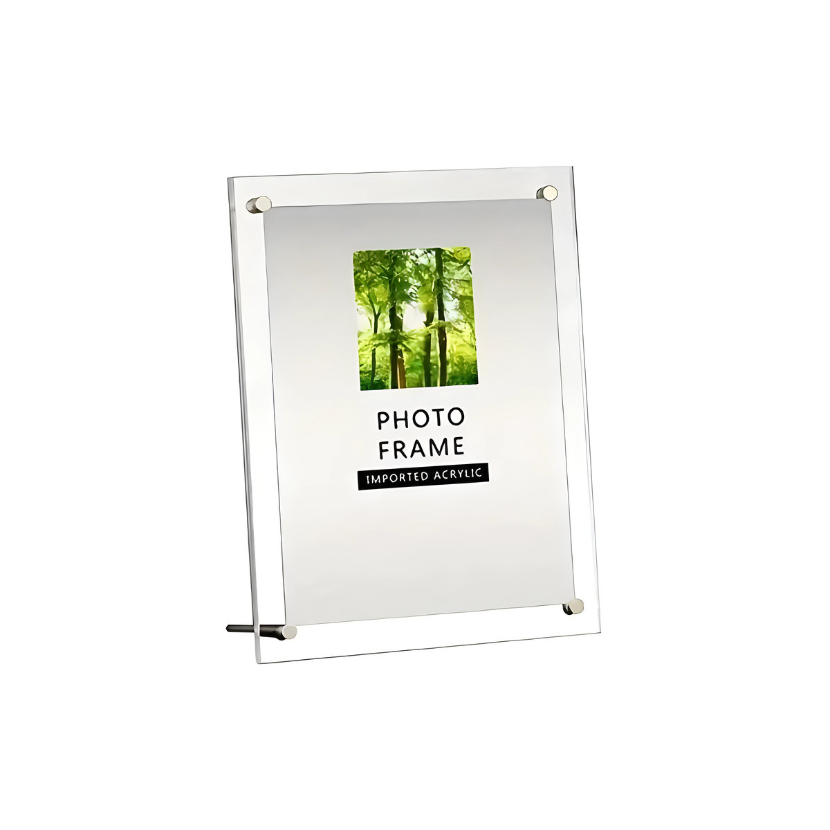 Transparenter Acryl-Bilderrahmen als Display-Rack für Wohnzimmer und Büro, Rechteckig, B/H: 16 x 12 cm - Bild 6