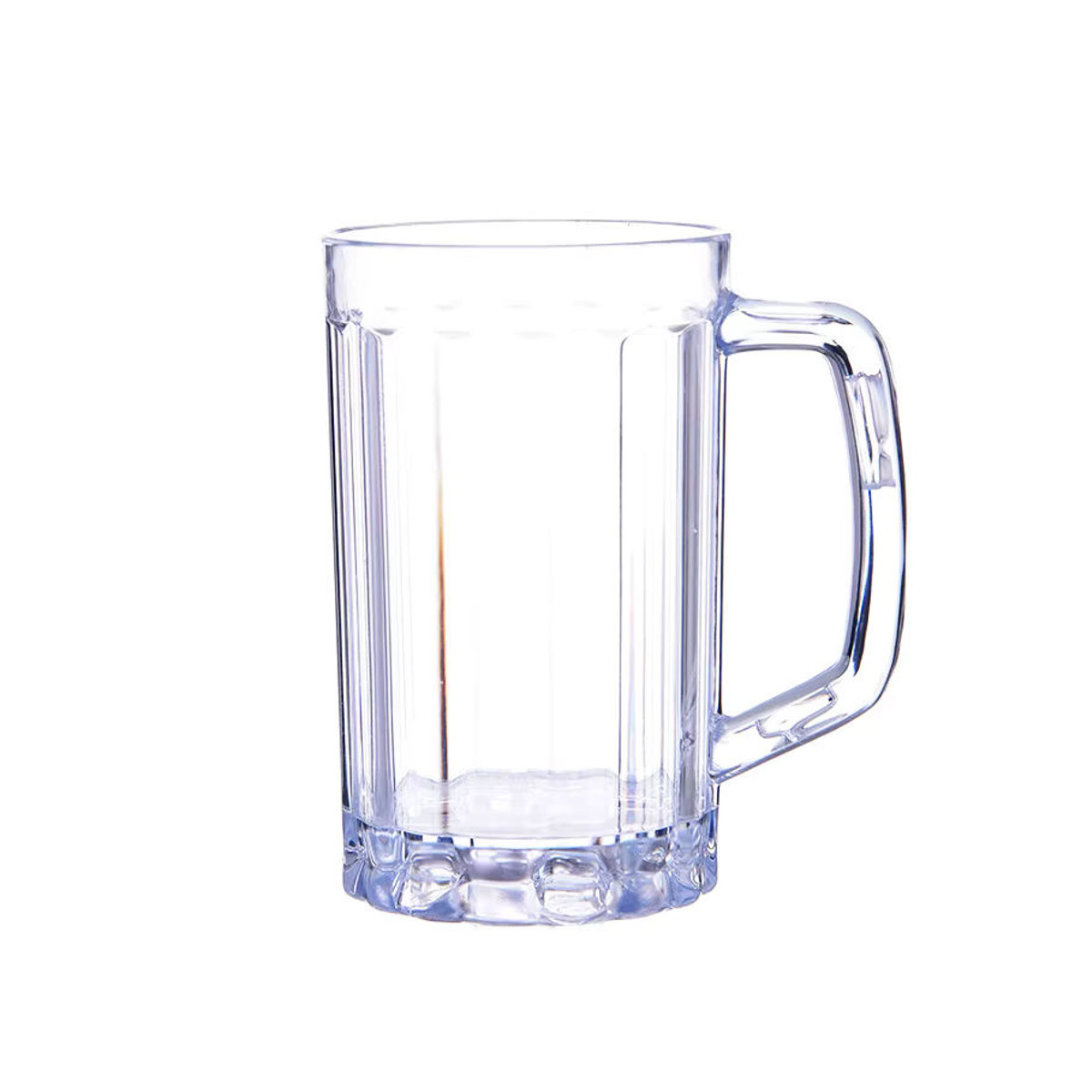 Transparenter Bierkrug aus Kunststoff mit 500ml Fassungsvermögen für Bier, Milch oder Saft - Bild 3