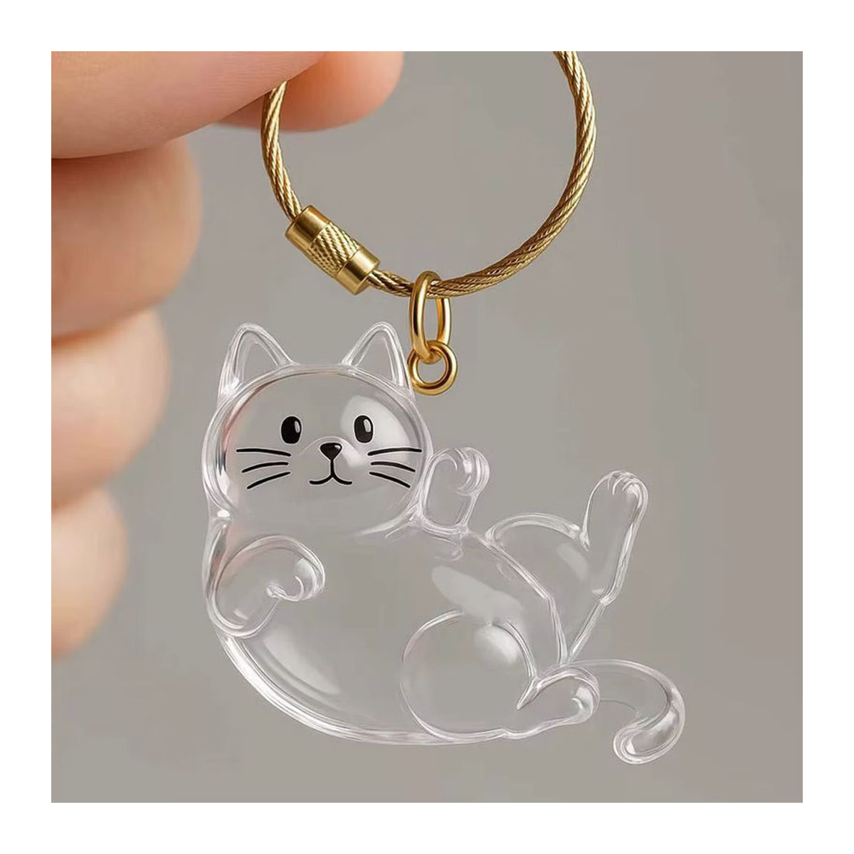 Transparenter Tierhaar-Aufbewahrungsanhänger aus Kunststoff als DIY-Erinnerungsgeschenk für Katzenfell und Andenken - Bild 4