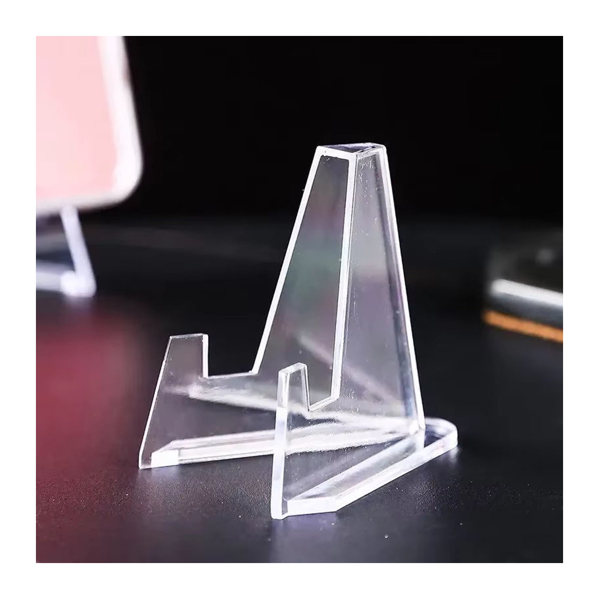 Transparentes Acryl Münz-Display Standhalter als Staffelei für Medaillen und Kapseln - Bild 2