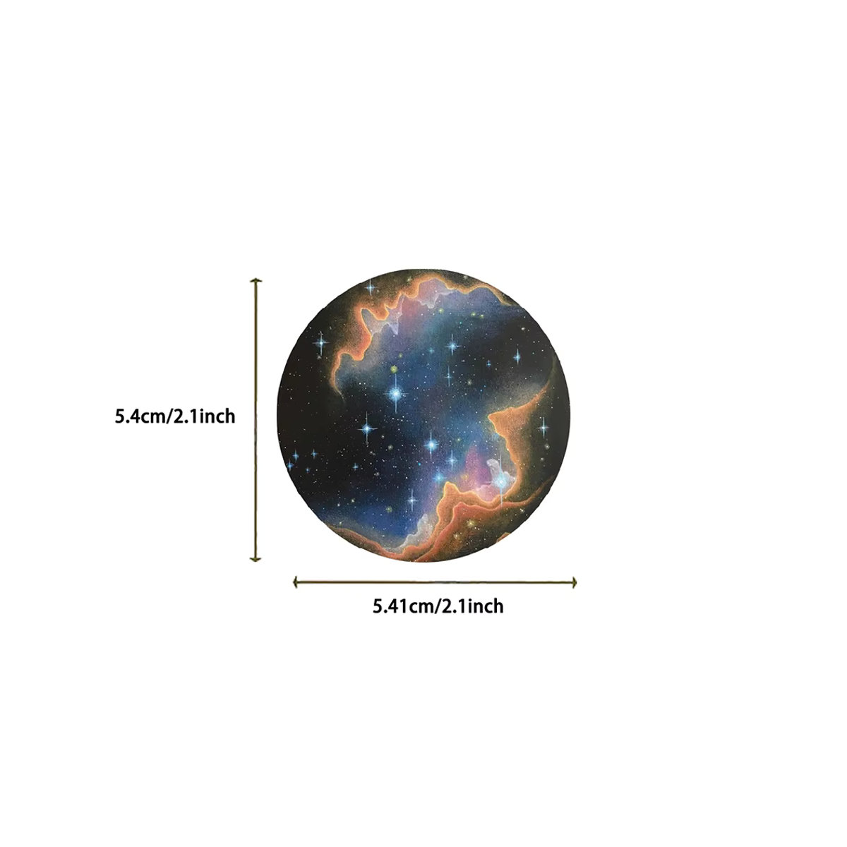 Transparentes Astronomie Sticker Set im Vintage Universum Design für Dekoration von Gepäck und Telefon, Mehrfarbig - Bild 3
