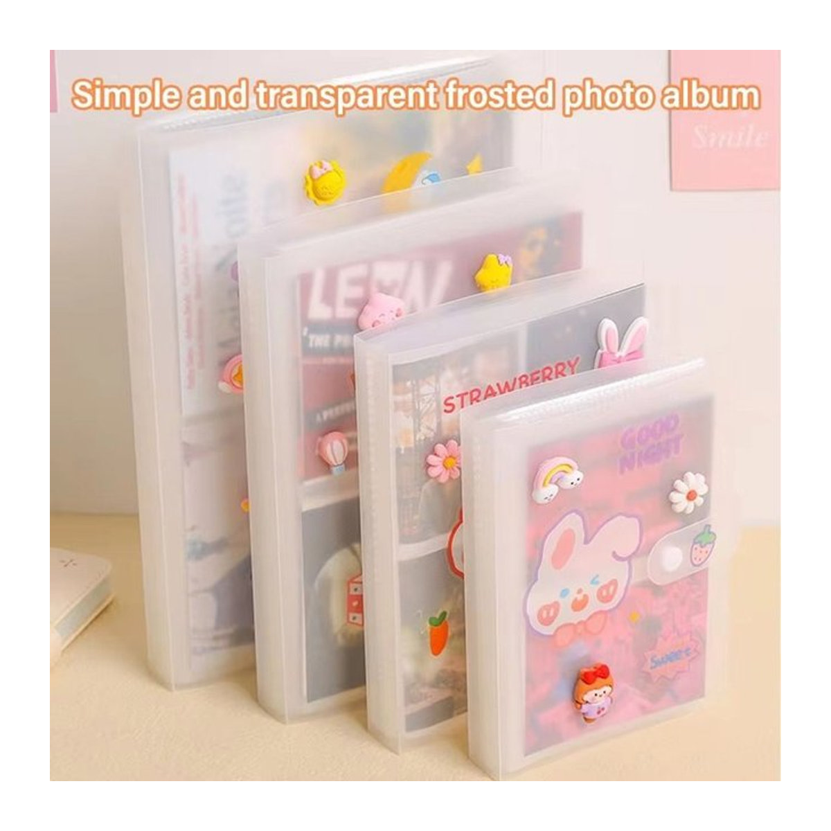 Transparentes Fotoalbum für Photocards und Sammelkarten mit 80 oder 160 Slots von STERN in minimalistischem Design - Bild 1