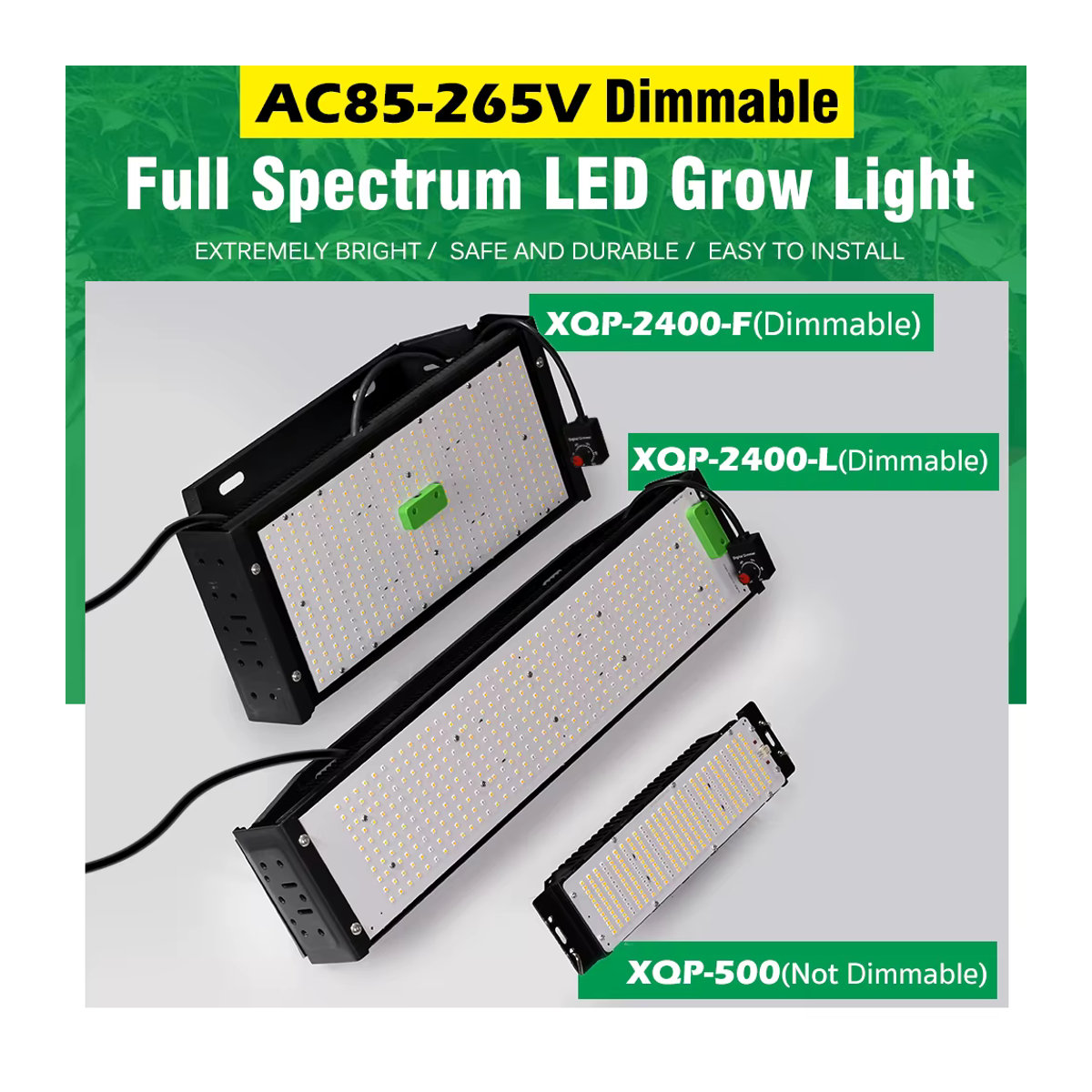 TRANYTON Intelligente LED-Pflanzenlampe mit Vollspektrum-Licht, 50 W bis 240 W, inklusive Dimmschalter und Haken für Blumen und Pflanzen - Bild 2
