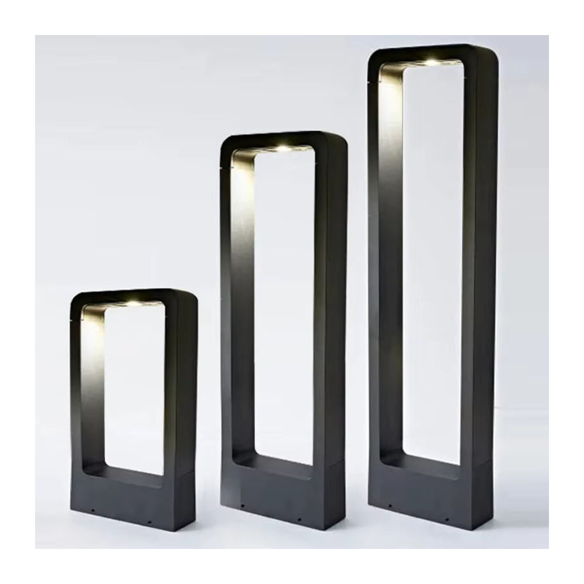 TRAZOS LED Außenstrahler aus Aluminium in Schwarz mit warmweißem Licht, IP54 Outdoor Gartenlampe 6W, Höhe: 80 cm - Bild 5