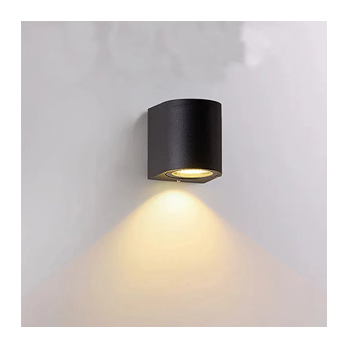 TRAZOS Moderne LED Wandleuchte IP65 Wasserdicht Schwarz Warmweiß - Bild 2