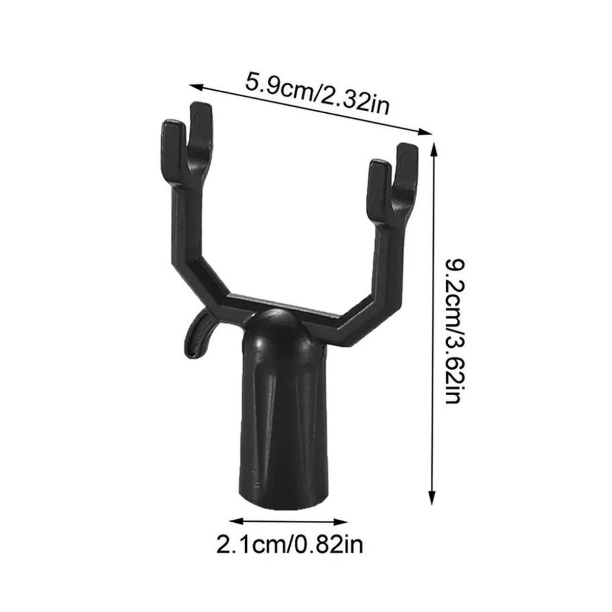 Tread Trend Aststützen aus Metall, 5 Stück wiederverwendbare Baumstützen für Pflanzen und Obstbäume, Schwarz - Bild 3