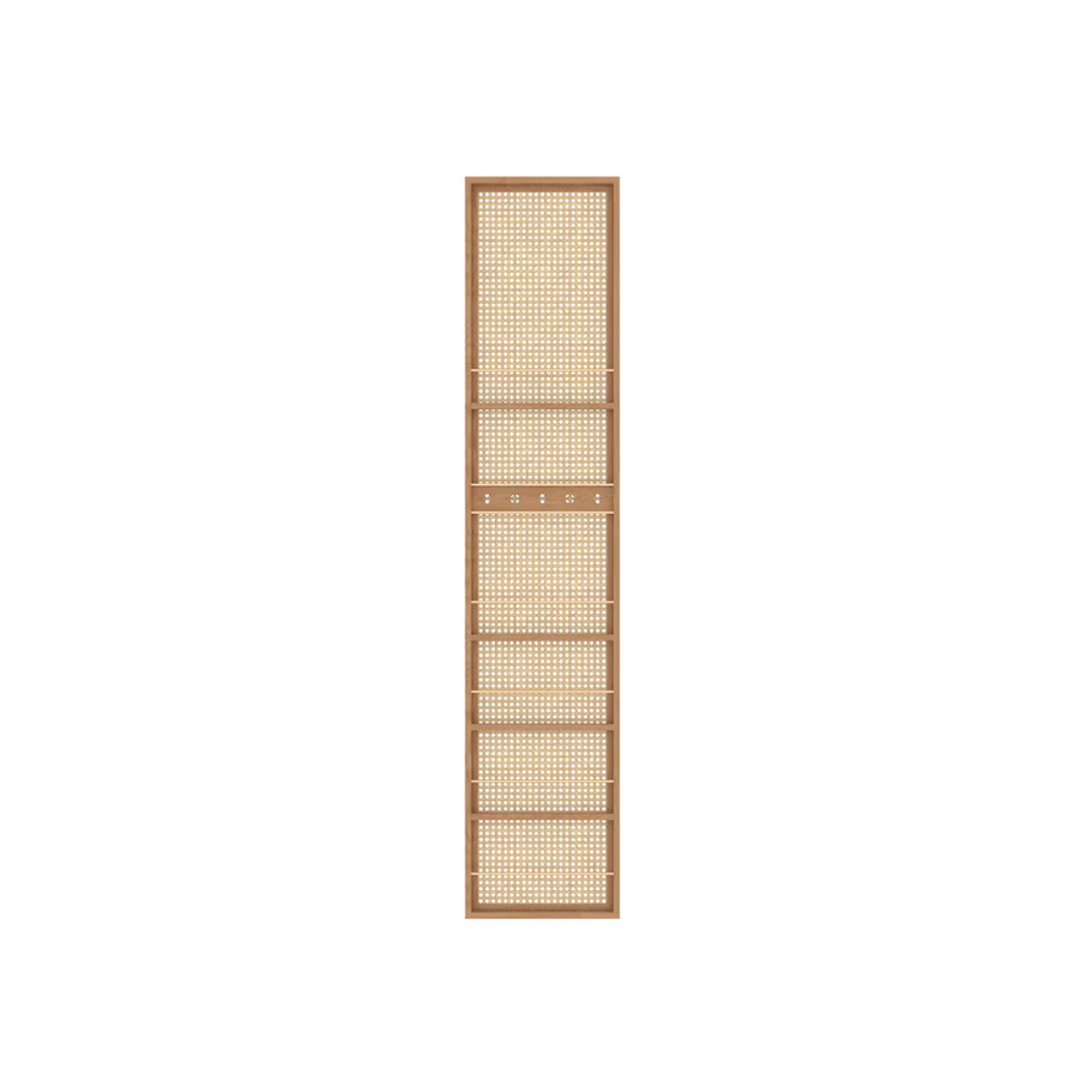 Trennwand aus Rattan im japanischen Stil, braun, freistehend - Bild 3