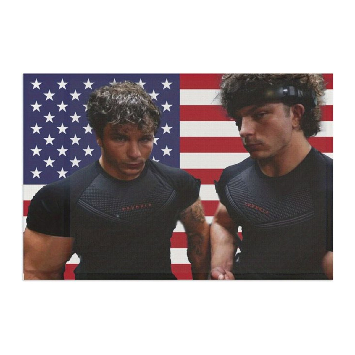 TRENT TWINS Lustige Gym-Flagge aus Textil, mehrfarbig, B/H: 60 x 40 cm - Bild 1