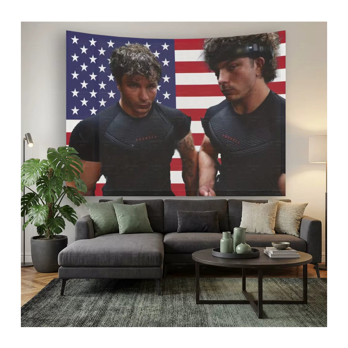 TRENT TWINS Lustige Gym-Flagge aus Textil, mehrfarbig, B/H: 60 x 40 cm - Bild 3