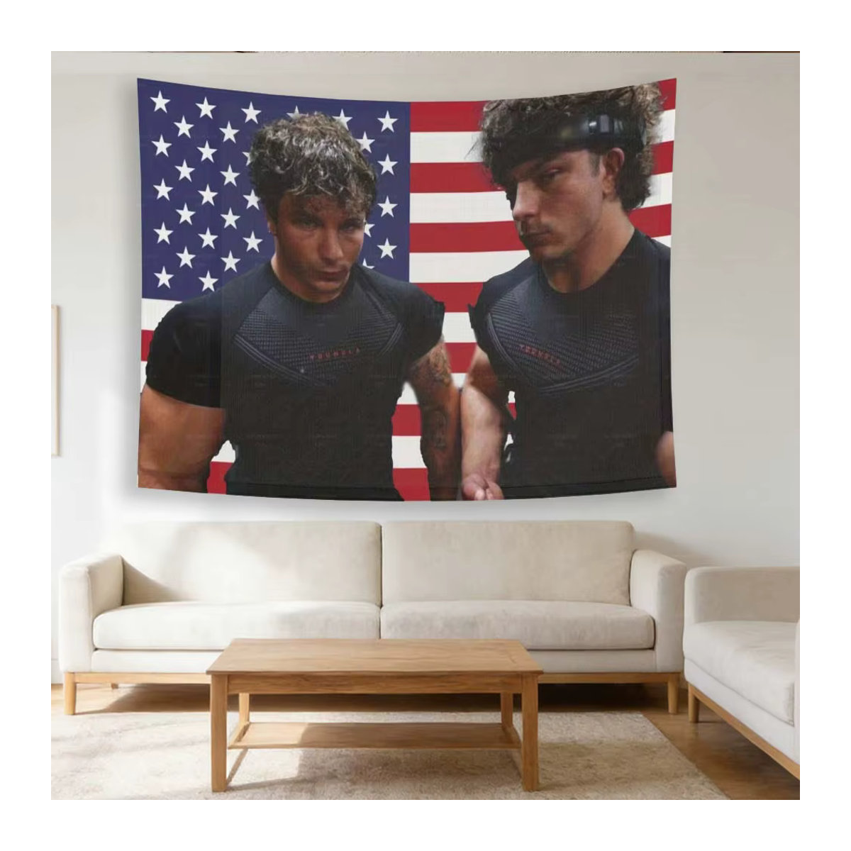 TRENT TWINS Lustige Gym-Flagge aus Textil, mehrfarbig, B/H: 60 x 40 cm - Bild 6
