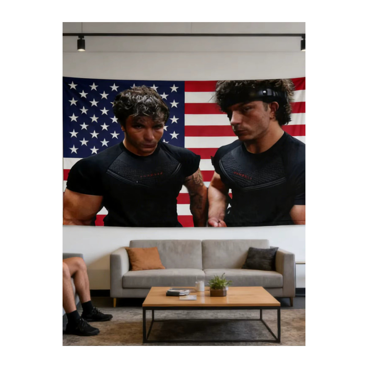 TRENT TWINS Lustige Gym-Flagge aus Textil, mehrfarbig, B/H: 60 x 40 cm - Bild 7