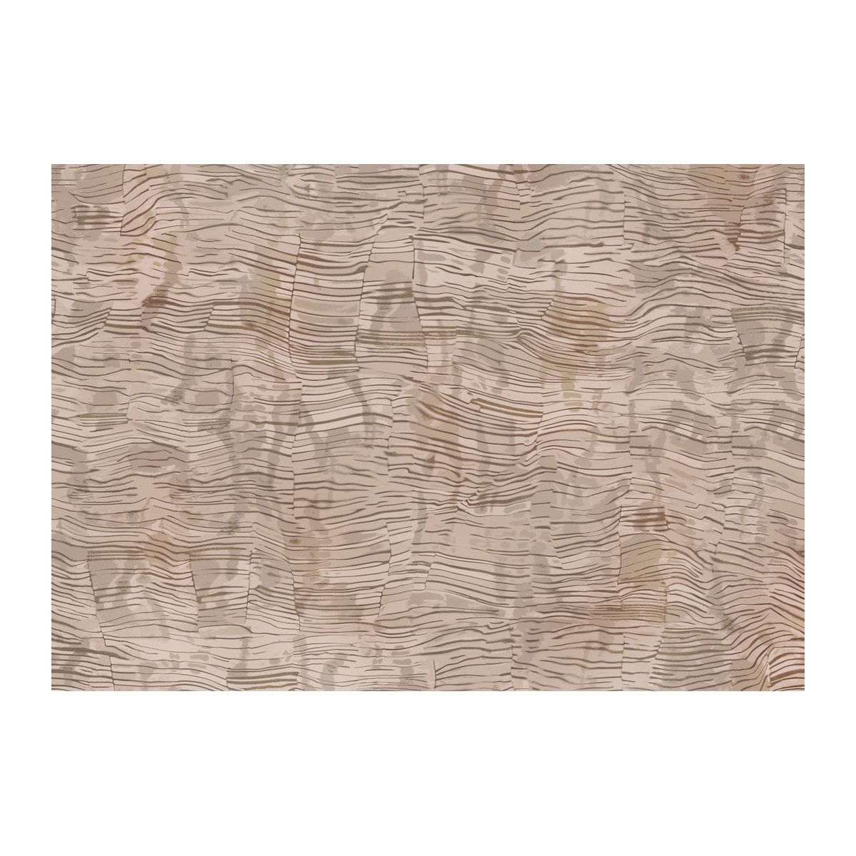 Tres Tintas Wandbild Reflection Stone - Abstraktes Wandbild in Grau und Beige im Querformat - Bild 1