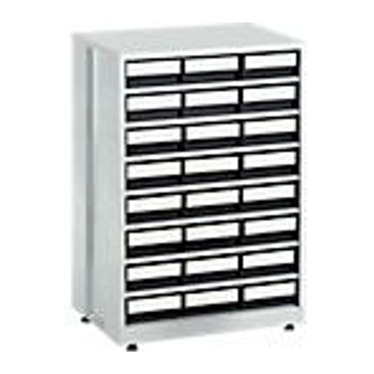 Treston ESD Lagermagazin 2440-3 mit 24 Schubladen in Grau und Lichtgrau, B: 60,5 cm, H: 87 cm, T: 41 cm - Bild 1