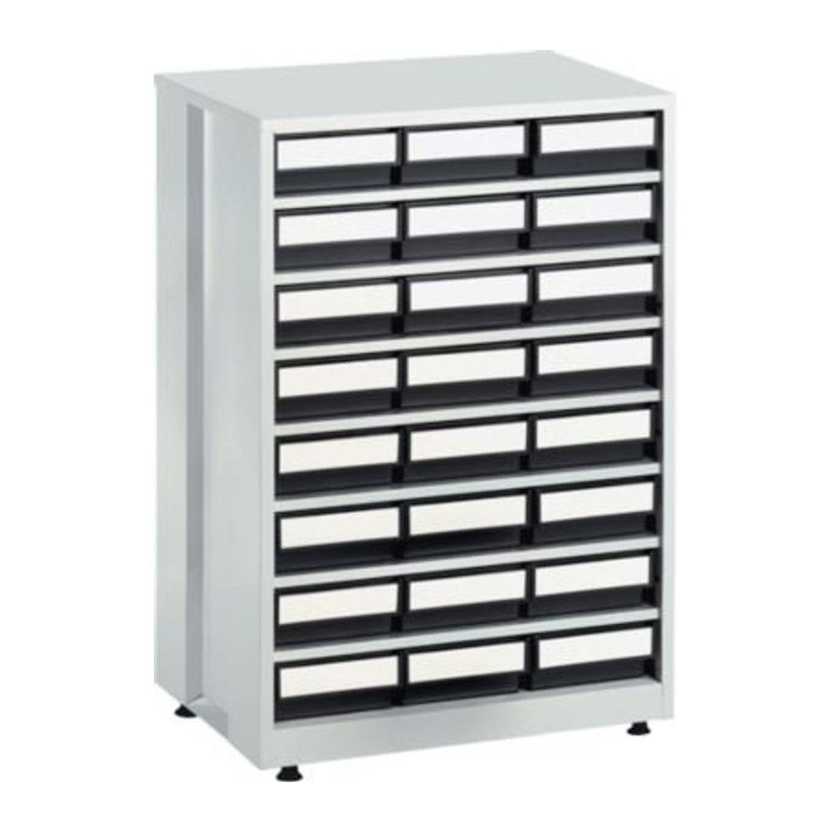 Treston ESD Lagermagazin 2440-3 mit 24 Schubladen in Grau und Lichtgrau, B: 60,5 cm, H: 87 cm, T: 41 cm - Bild 2