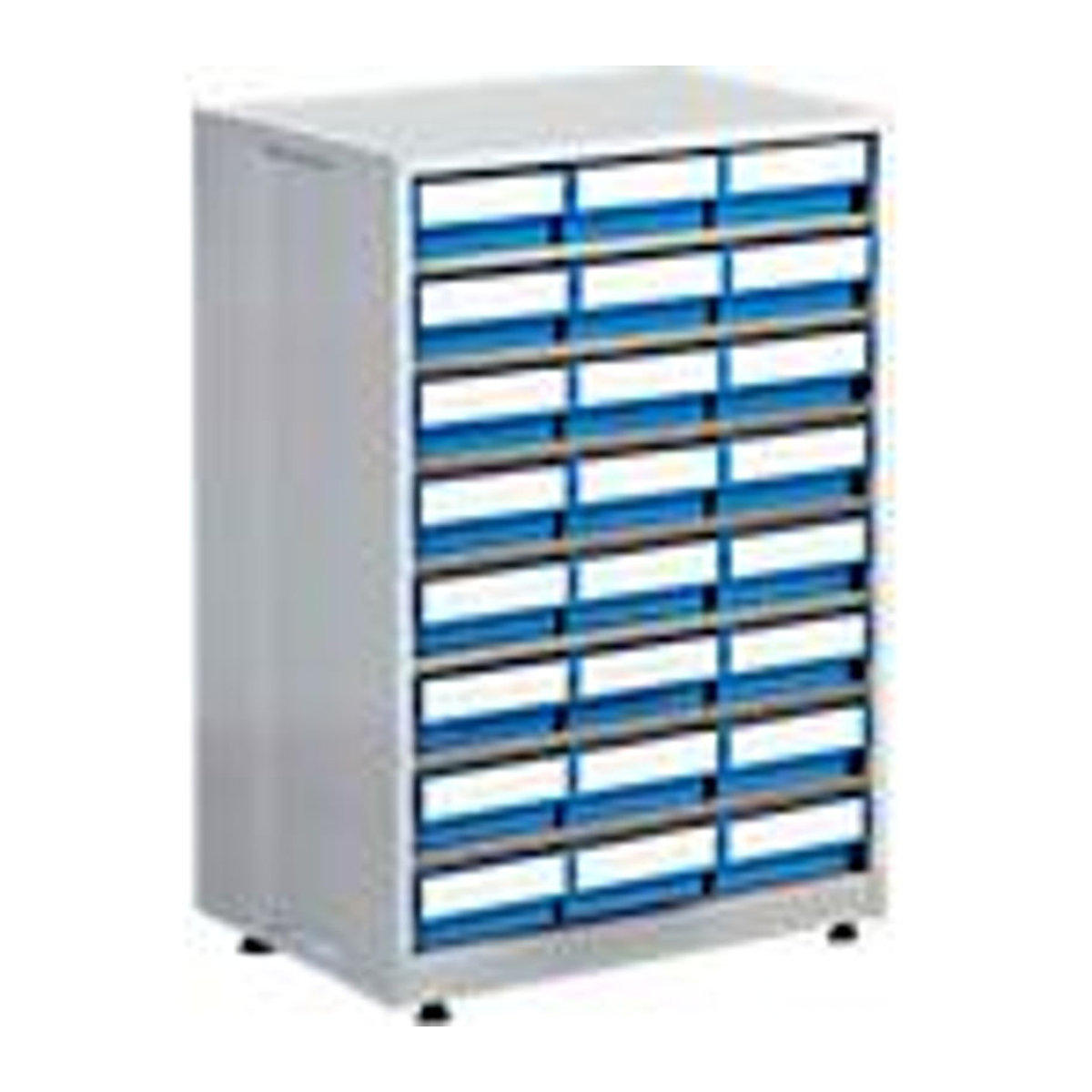 Treston ESD Lagermagazin 2440-6 mit 24 Schubladen, Grau und Blau, B: 60,5 cm, H: 87 cm, T: 41 cm - Bild 2