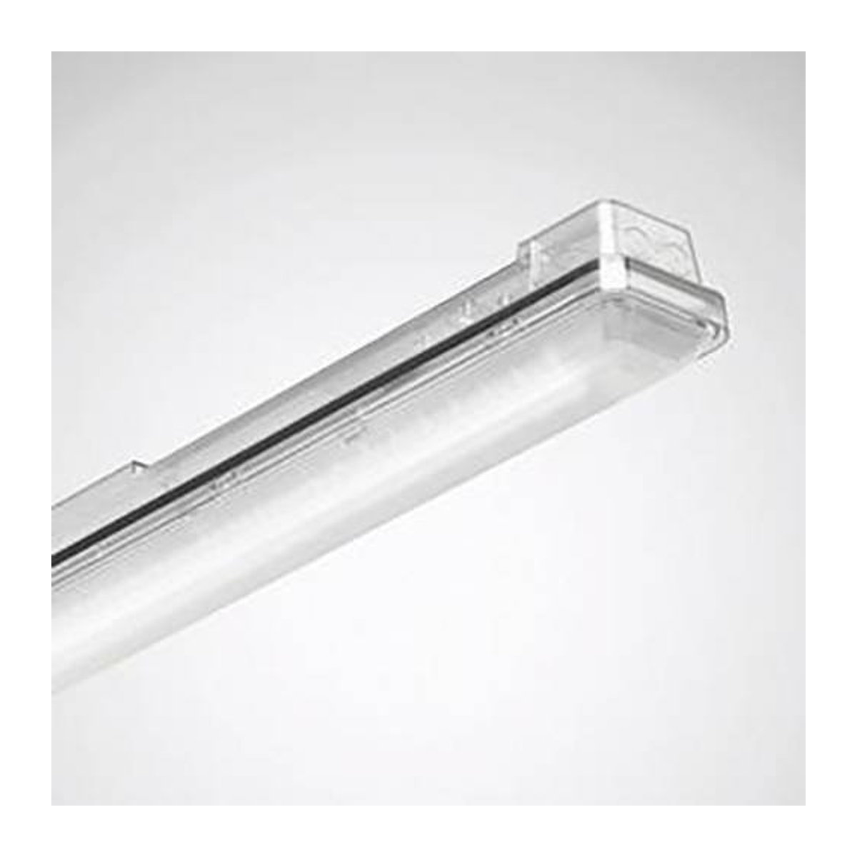 Trilux ARAGF 15 PXW LED-Feuchtraumleuchte in Weiß mit Edelstahl und Polycarbonat, Neutralweiß, IP66 Deckenlampe - Bild 1