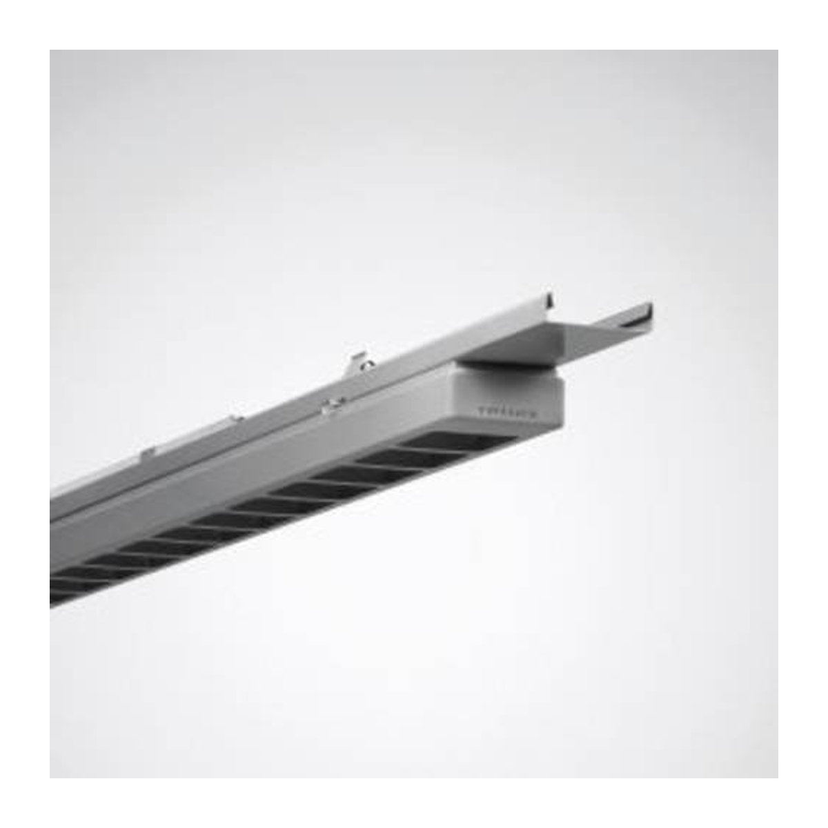 Trilux LED-Lichtbandleuchte 24W in Silber aus Edelstahl und Polycarbonat - Bild 1