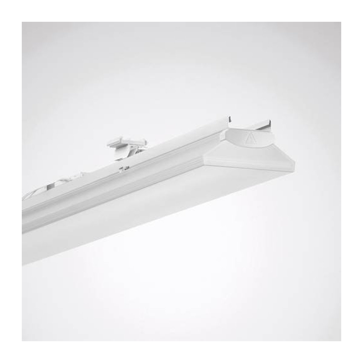 Trilux LED-Lichtbandleuchte Weiß 46W aus Edelstahl und Polycarbonat - Bild 1