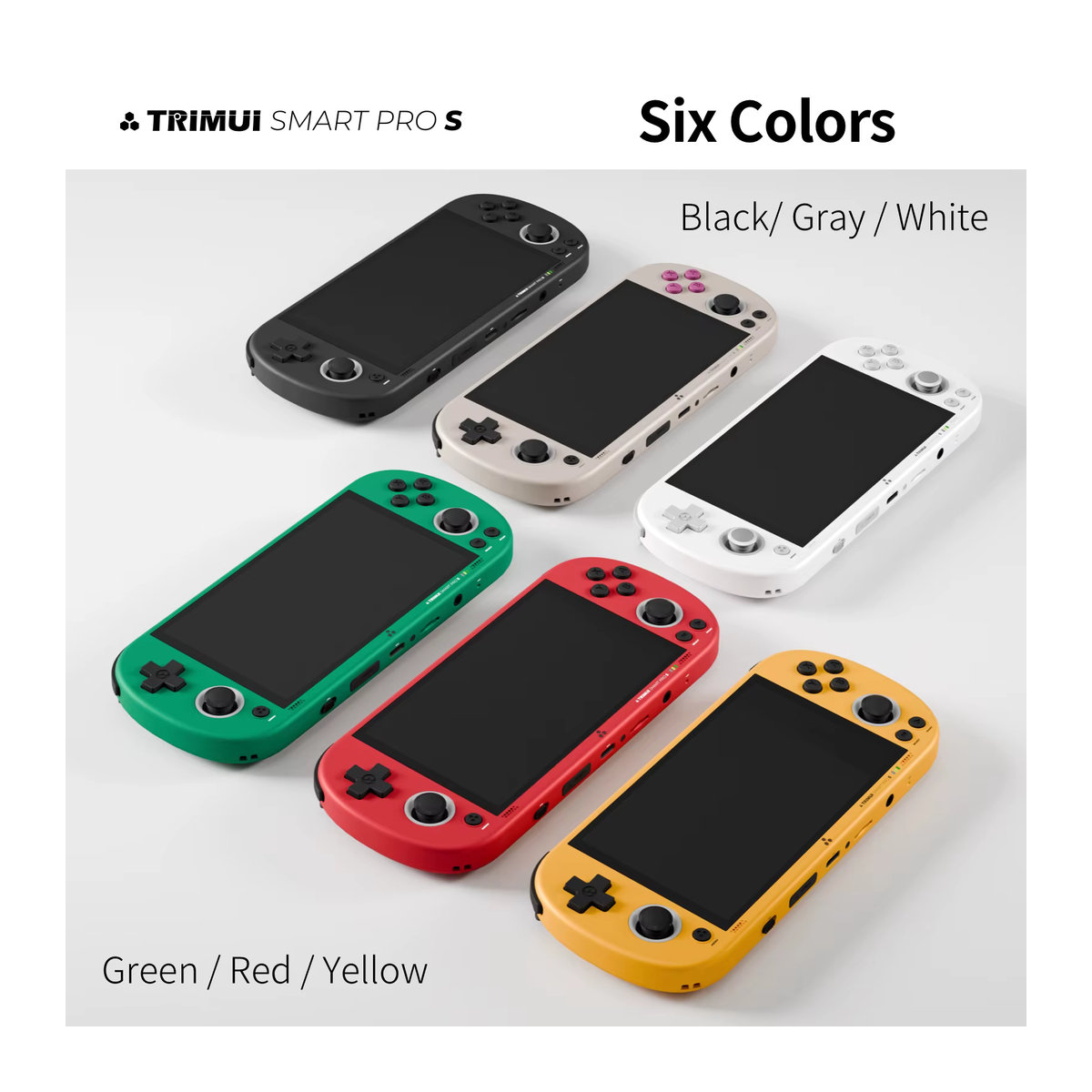 Trimui Smart Pro S TG5050 Handheld-Spielkonsole in Grau oder Rot mit 4,96 Zoll IPS-Display, Octa-Core 2,0GHz und 5000mAh Akku - Bild 3