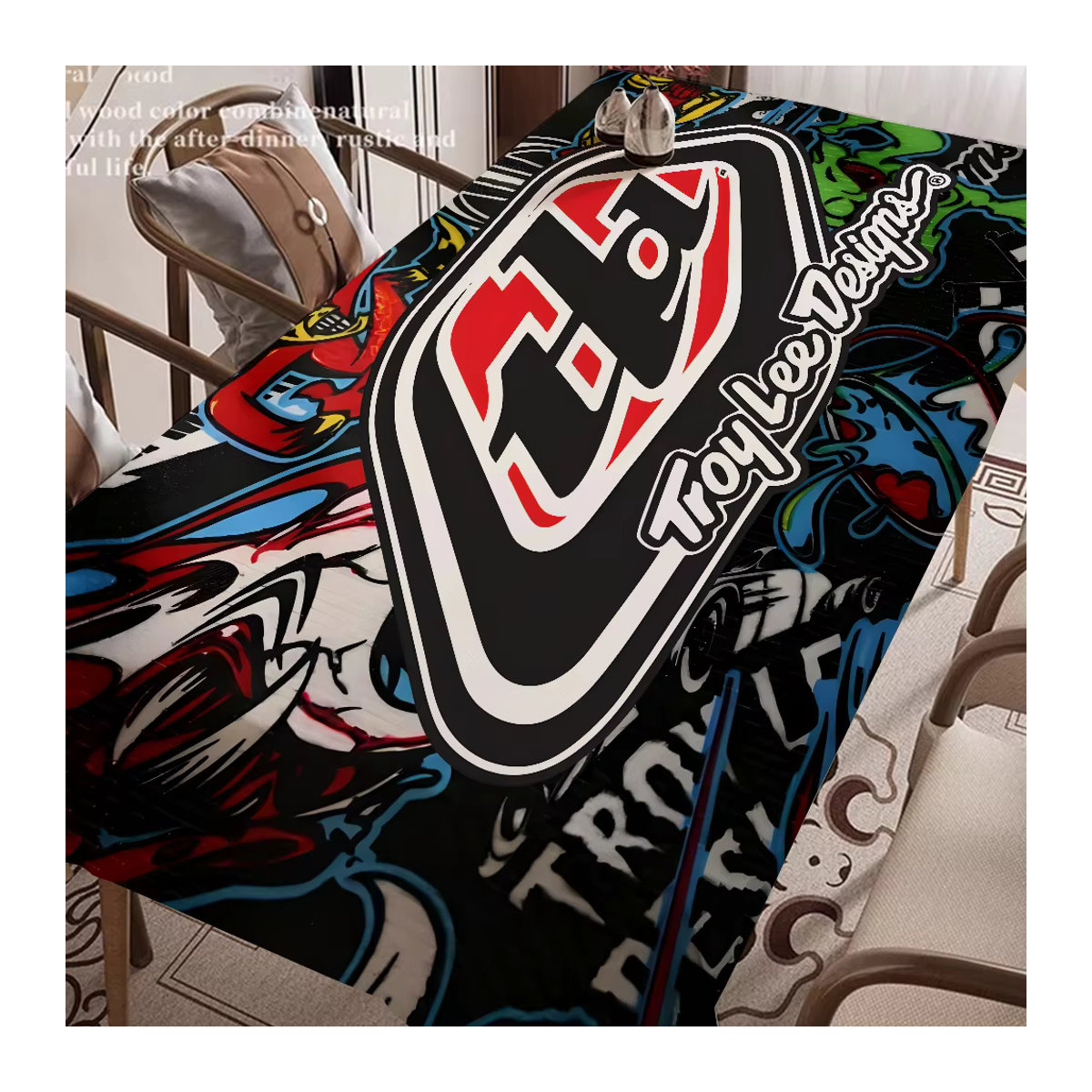Troy Lee Designs wasserdichte Tischdecke für Tee- und Couchtische in Mehrfarbig - Bild 2