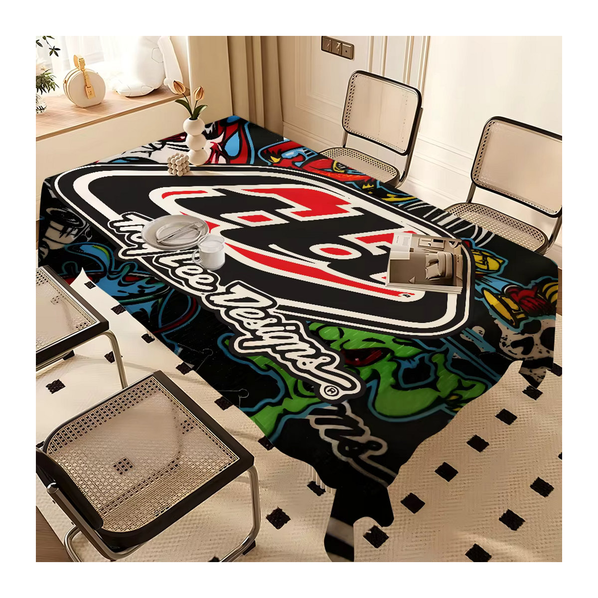 Troy Lee Designs wasserdichte Tischdecke für Tee- und Couchtische in Mehrfarbig - Bild 3