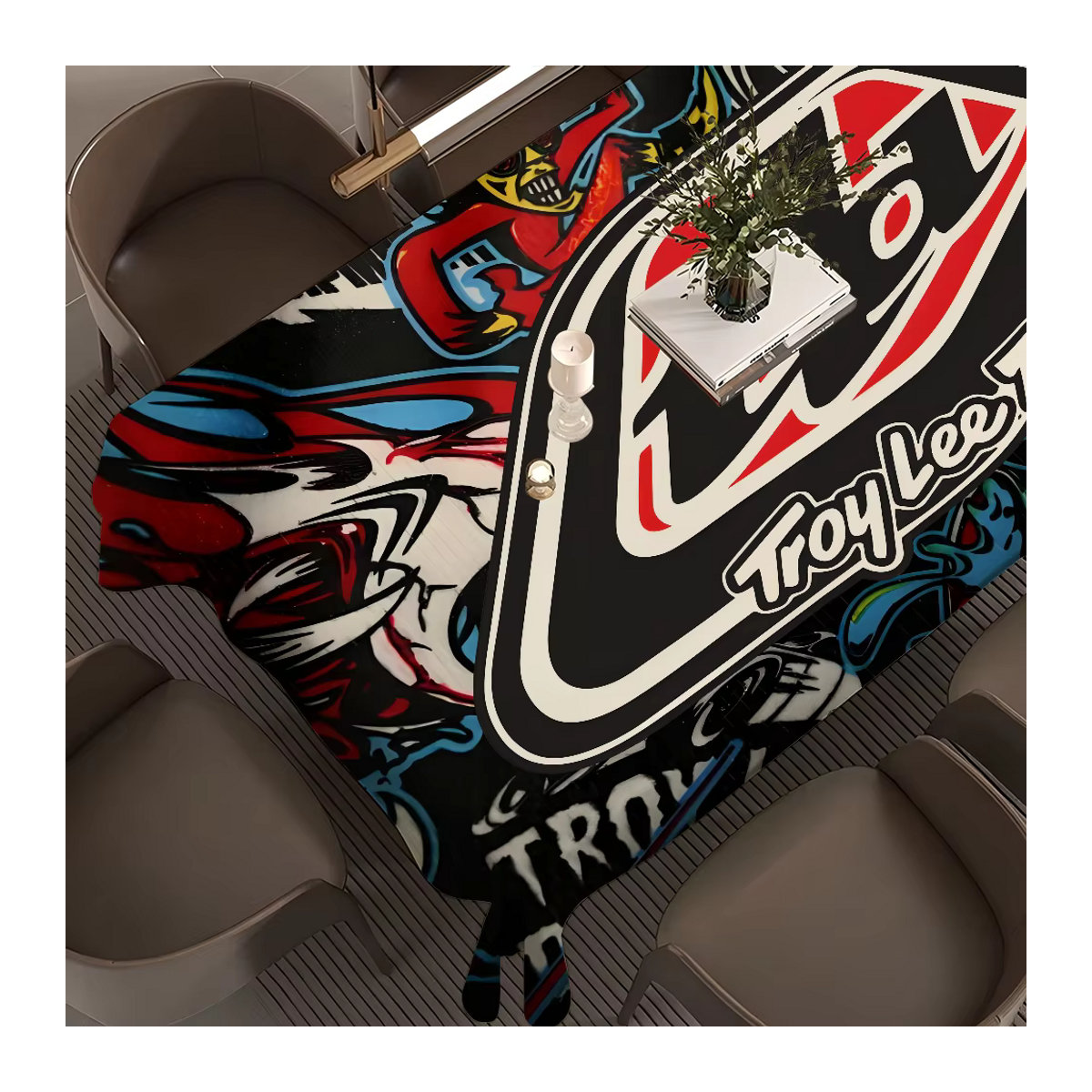 Troy Lee Designs wasserdichte Tischdecke für Tee- und Couchtische in Mehrfarbig - Bild 4