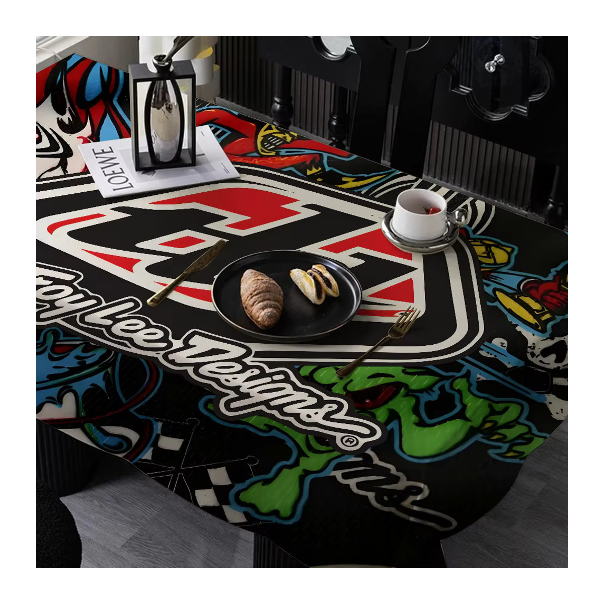 Troy Lee Designs wasserdichte Tischdecke für Tee- und Couchtische in Mehrfarbig - Bild 5