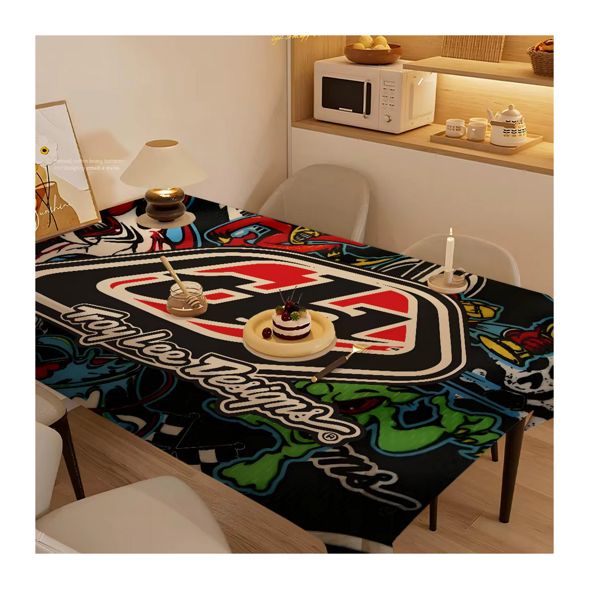 Troy Lee Designs wasserdichte Tischdecke für Tee- und Couchtische in Mehrfarbig - Bild 6
