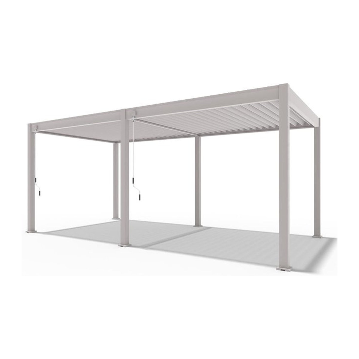 Trumpf Pergola Modern aus Aluminium und Stahl in Beige, B: 600 cm x T: 300 cm - Bild 1