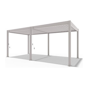 Trumpf Pergola Modern aus Aluminium und Stahl in Beige, B: 600 cm x T: 300 cm
