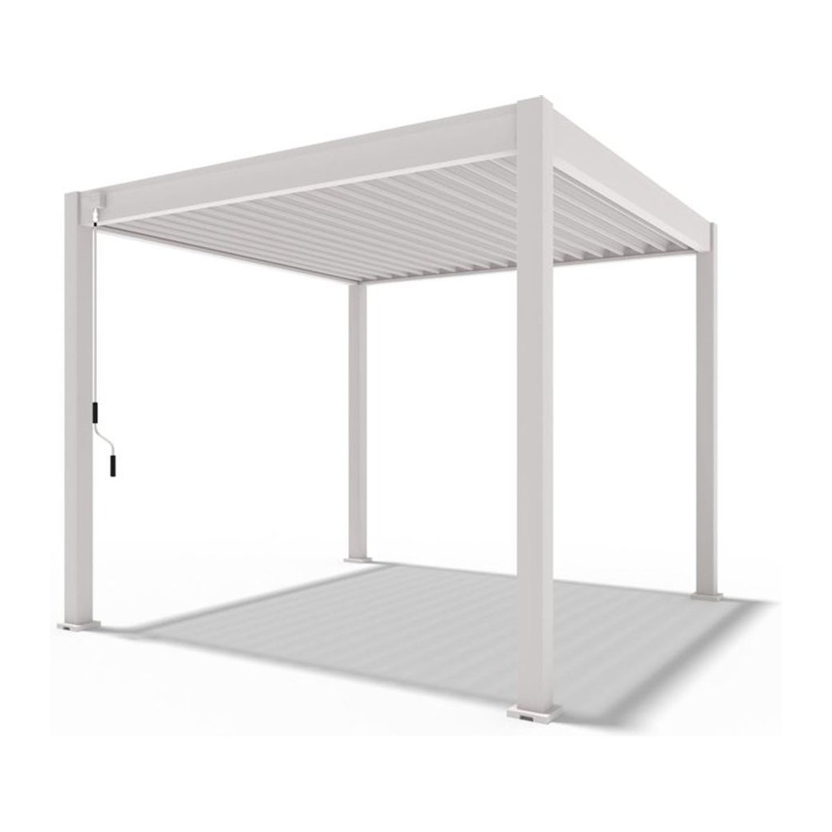 Trumpf Pergola Modern aus Aluminium und Stahl in Beige oder Weiß B/T: 300 x 300 cm - Bild 1