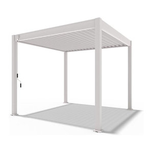 Trumpf Pergola Modern aus Aluminium und Stahl in Beige oder Weiß B/T: 300 x 300 cm