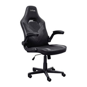 Trust GXT 703 Riye Gaming-Stuhl in Schwarz aus Stoff und Kunstleder