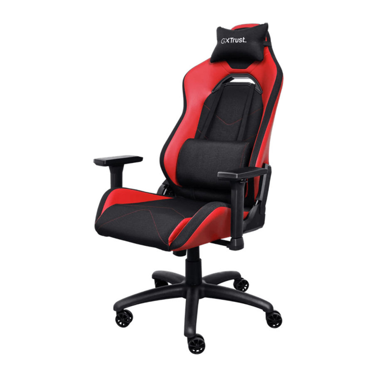 Trust GXT 703R Riye Gaming-Stuhl aus Kunstleder in Schwarz/Rot - Bild 1
