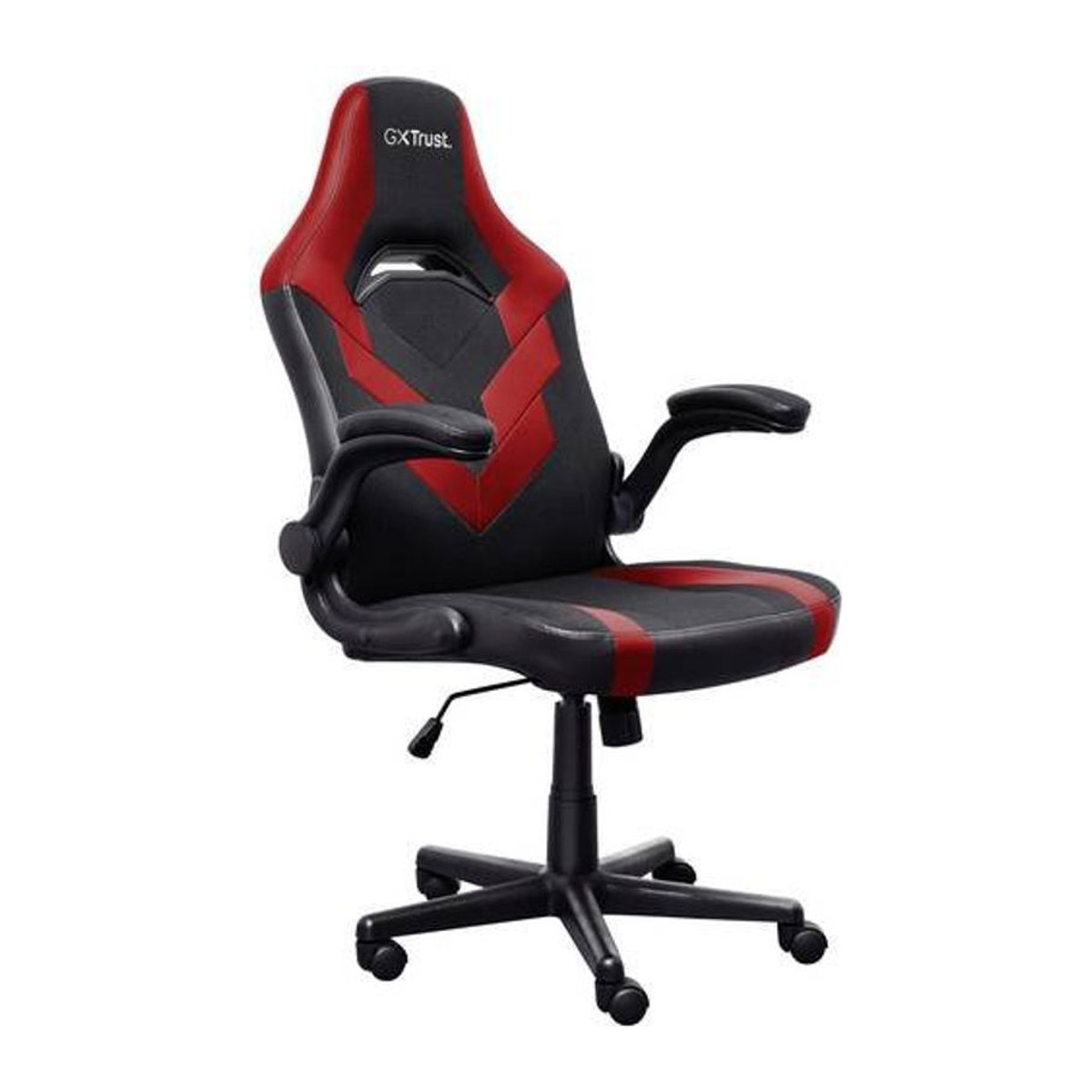 Trust GXT 703R Riye Gaming-Stuhl aus Kunstleder in Schwarz/Rot - Bild 2