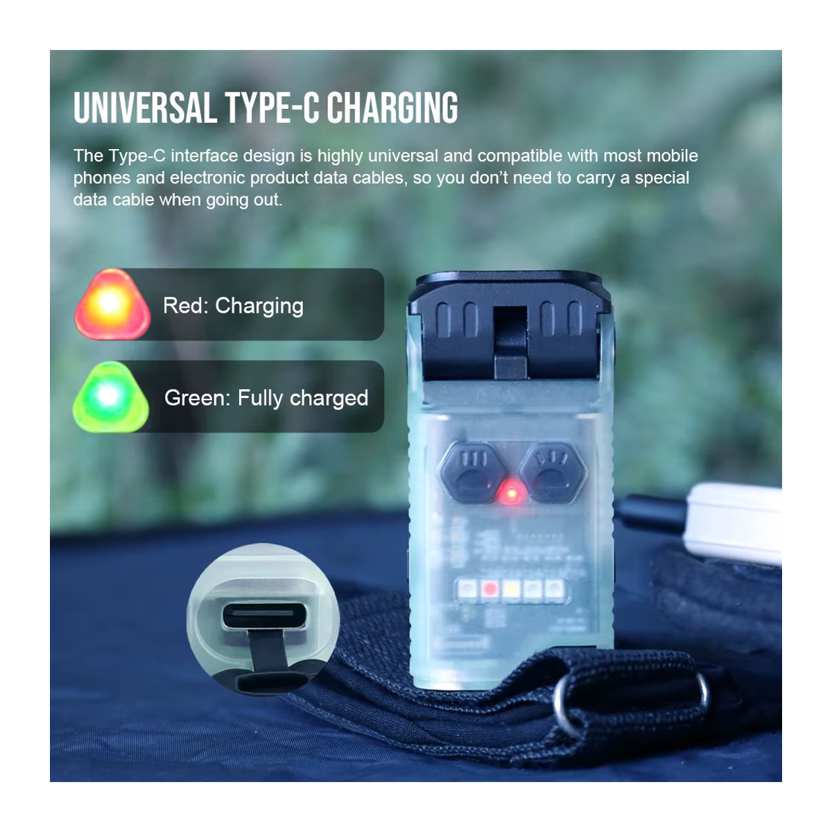 Trustfire MINIX5 EDC-Taschenlampe mit 750 Lumen, wiederaufladbare LED-Taschenlampe mit UV-Licht und Magnetfunktion für Camping und Outdoor - Bild 6