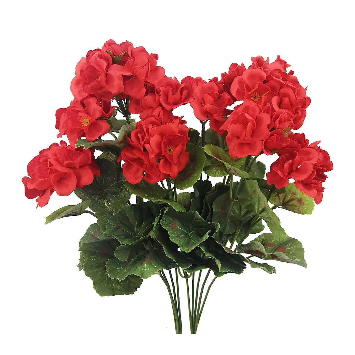 TTCY Künstliche Begonie Blumen Girlande aus Textil in Rosa und Rot für Hochzeitsdeko und Fensterbank-Dekoration - Bild 4