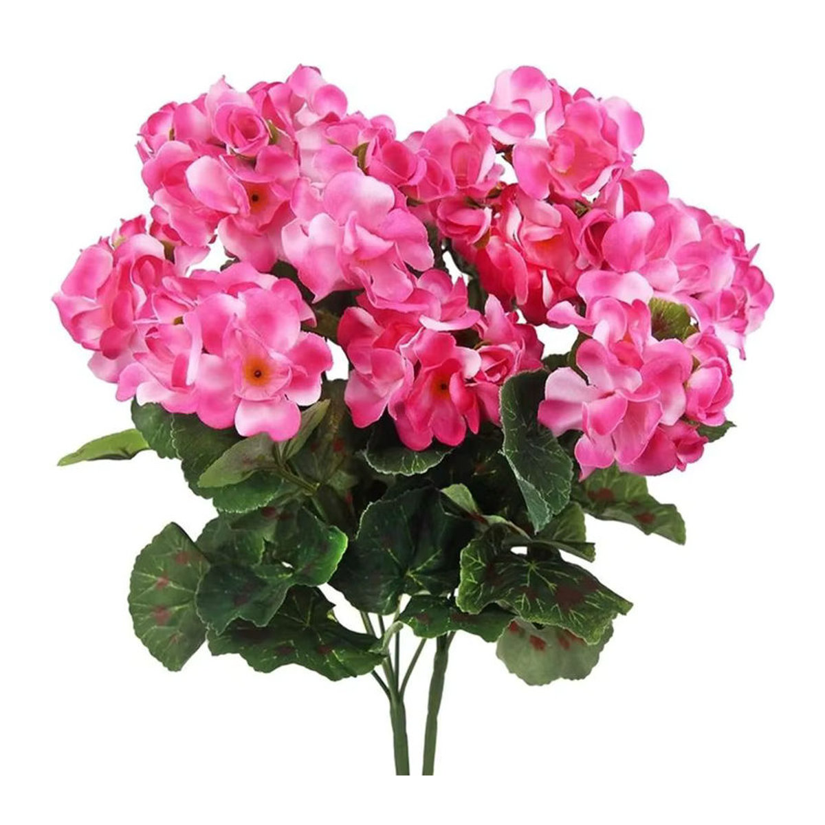 TTCY Künstliche Begonien Blumen aus Seide in Rosa und Mehrfarbig für Garten, Hochzeit und Dekoration - Bild 2