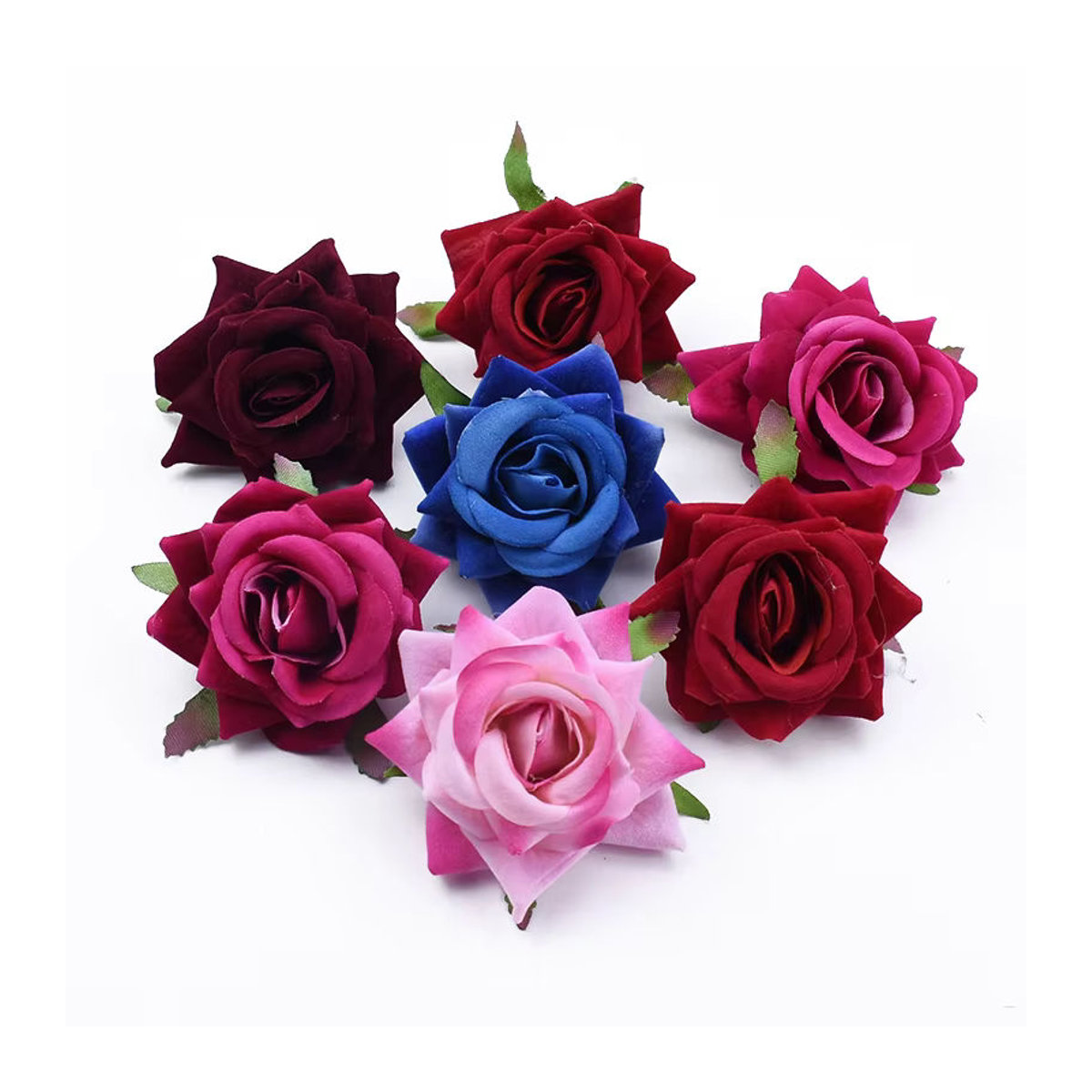 TTCY Künstliche Blumen Bouquet aus Textil für Hochzeit und Dekoration, Mehrfarbig - Bild 4