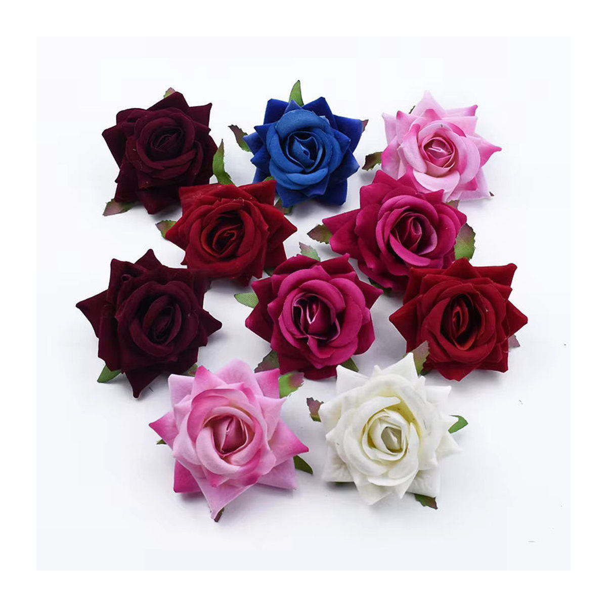 TTCY Künstliche Blumen Bouquet aus Textil für Hochzeit und Dekoration, Mehrfarbig - Bild 5