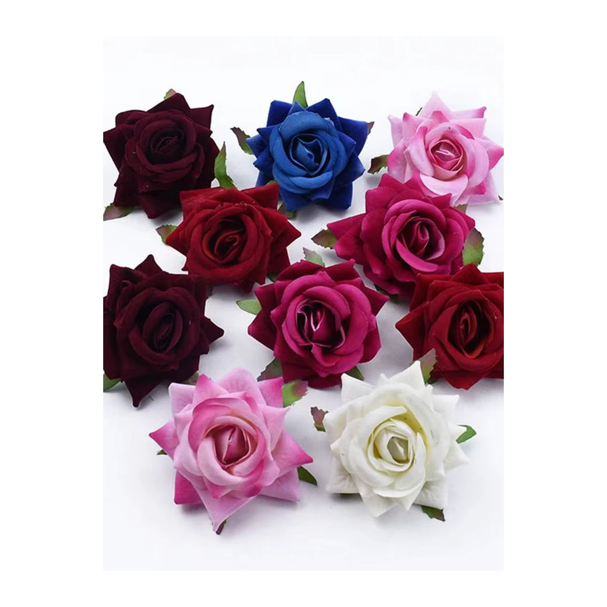 TTCY Künstliche Blumen Bouquet aus Textil für Hochzeit und Dekoration, Mehrfarbig - Bild 6